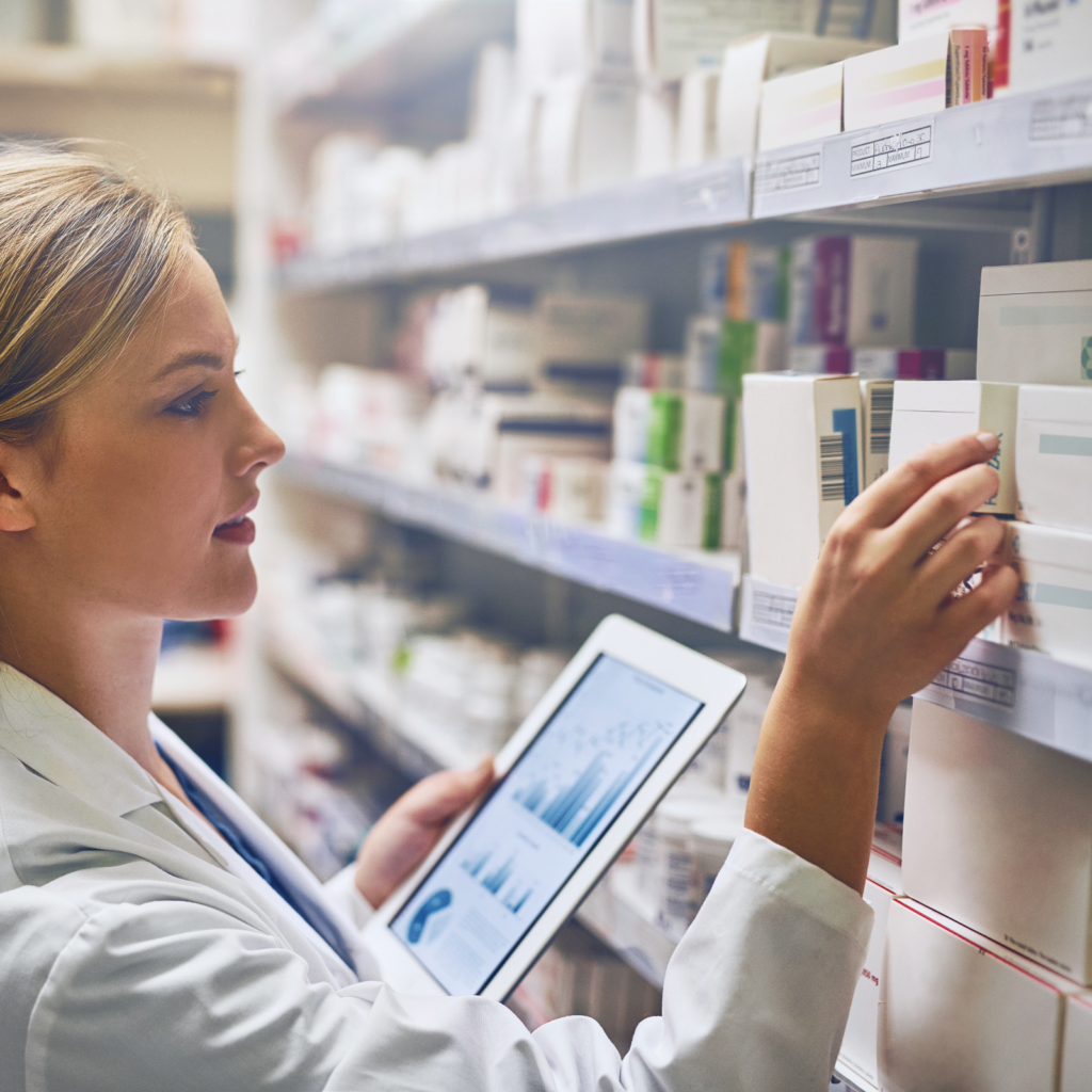 Pharmacy leader reviewing staffing and rota plans